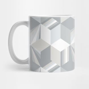 Retro Gray Cubes Mug